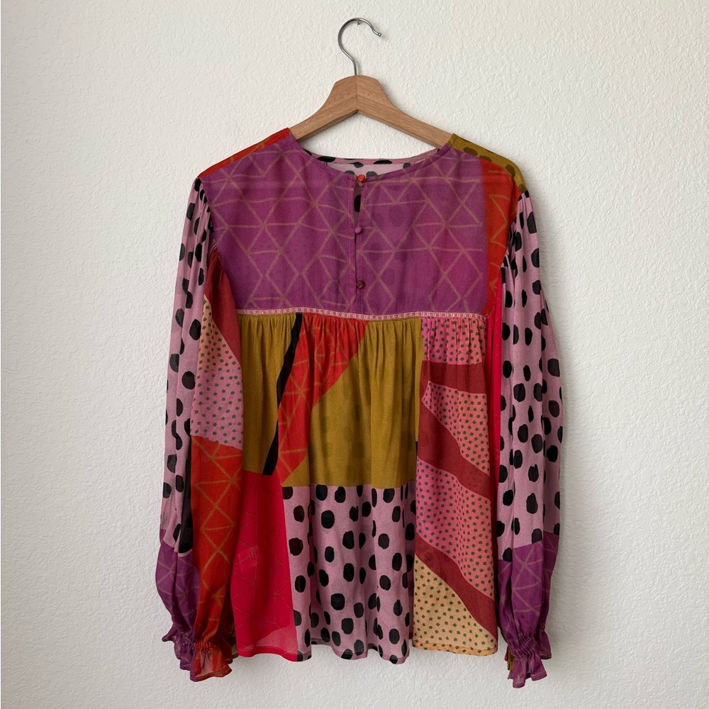 Anthropologie Bl-nk Miranda Peasant Blouse - Picture 3 of 10